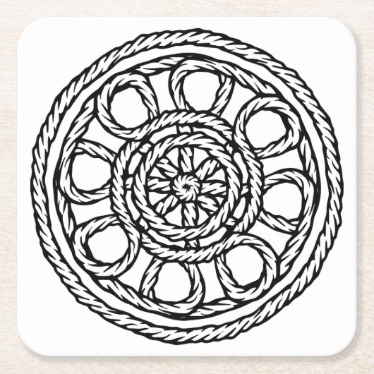 Zwart-wit Onderzetter met persbericht (Voorkant)