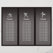 Zwart Wit One-legged King Pigeon Yoga Pose Logo (Achterkant)