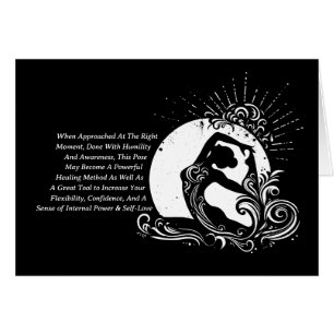 Zwart Wit One-legged King Pigeon Yoga Pose Logo