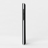 Zwart-wit oneffen strepen Case-Mate iPhone case (Achterkant/links)
