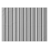 Zwart-wit oneffen strepen tafelkleed (Voorkant (Horizontaal))