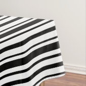 Zwart-wit oneffen strepen tafelkleed (Voorbeeld)