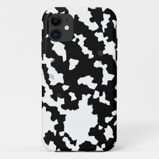 Zwart Wit Onregelmatig Abstract Patroon Case-Mate iPhone Case (Achterkant)