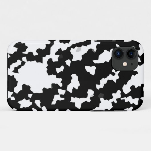 Zwart Wit Onregelmatig Abstract Patroon Case-Mate iPhone Case (Achterkant (horizontaal))