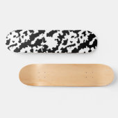 Zwart Wit Onregelmatig Abstract Patroon Persoonlijk Skateboard (Horizontaal)