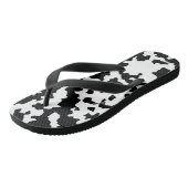 Zwart Wit Onregelmatig Abstract Patroon Teenslippers (Schuin)