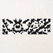 Zwart Wit Onregelmatig Abstract Patroon Yogamat (Achterkant (horizontaal))