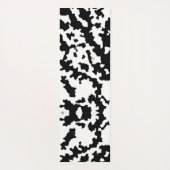 Zwart Wit Onregelmatig Abstract Patroon Yogamat (Achterkant)