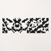 Zwart Wit Onregelmatig Abstract Patroon Yogamat (Voorkant (horizontaal))