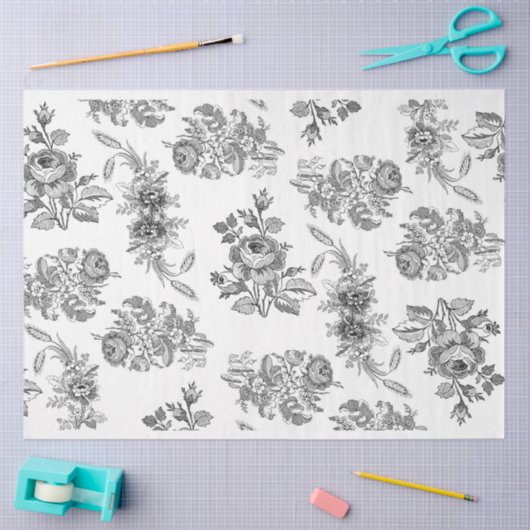 Zwart-wit ontkoppelingspagina tissuepapier (Craft)