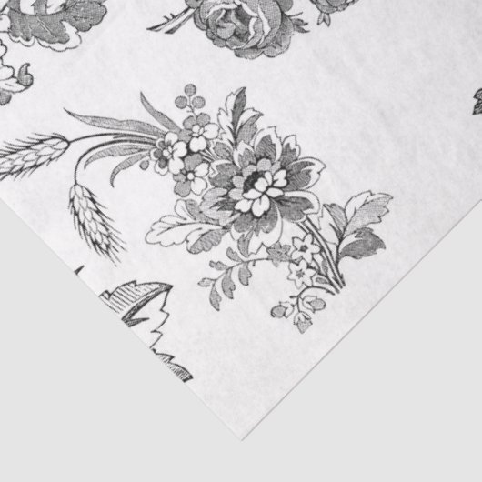 Zwart-wit ontkoppelingspagina tissuepapier (Detail)