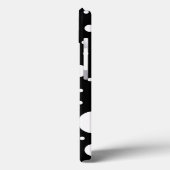 Zwart-wit ontwerp cirkels stippen Case-Mate iPhone case (Achterkant / Links)