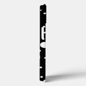 Zwart-wit ontwerp cirkels stippen Case-Mate iPhone case (Achterkant / Rechts)