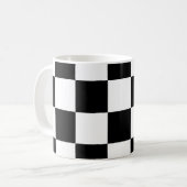 Zwart-wit ontwerp  koffiemok (Voorkant links)