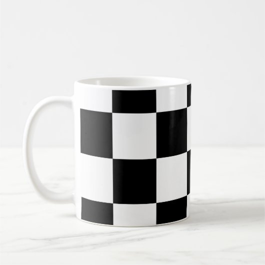 Zwart-wit ontwerp  koffiemok (Links)