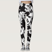 Zwart-wit ontwerp leggings (Voorkant)