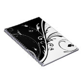 zwart-wit ontwerp notitieboek (Rechterzijde)