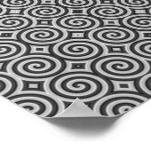 Zwart-wit ontwerp. Patroon van spieren. Poster (Hoek)