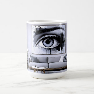 Zwart Wit Oog Koffiemok