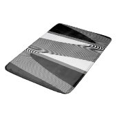 Zwart-wit op art design, Bath Mat (Gekanteld)