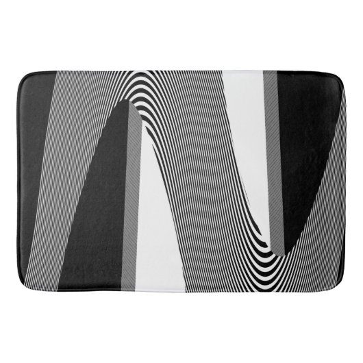 Zwart-wit op art design, Bath Mat (Voorkant)