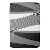 Zwart-wit op art design, Bath Mat (Voorkant Verticaal)