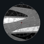 Zwart-wit op art design, dartboard dartbord<br><div class="desc">Afbeelding is een zwart-wit kunstontwerp</div>