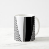 Zwart-wit op art design, koffie-Mok Koffiemok (Voorkant rechts)