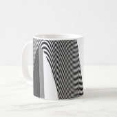 Zwart-wit op art design, koffie-Mok Koffiemok (Voorkant links)