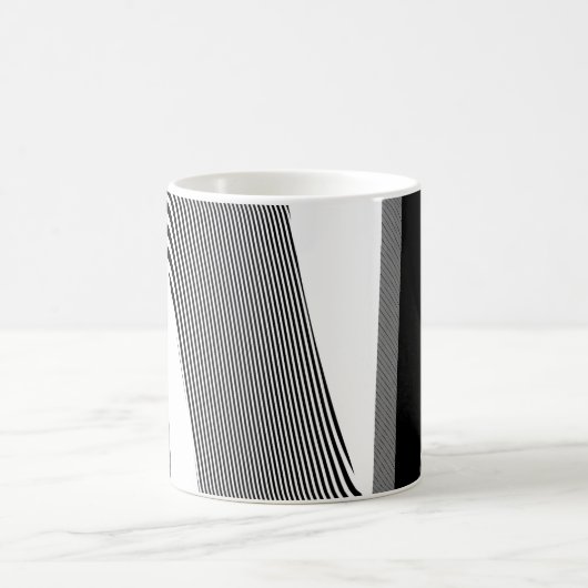Zwart-wit op art design, koffie-Mok Koffiemok (Center)