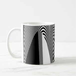Zwart-wit op art design, koffie-Mok Koffiemok