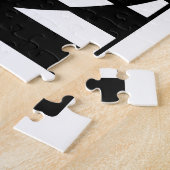 Zwart-Wit Op-Art Legpuzzel (Zijkant)