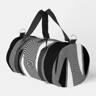 Zwart-wit Op Art-ontwerp, Plunjezak