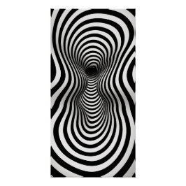 Zwart-wit Op-art Perfect Poster