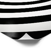 Zwart-wit Op-art Perfect Poster (Hoek)