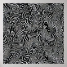 Zwart-wit Op Art Spiraalpatroon