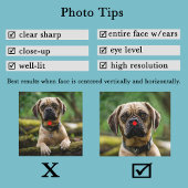 Zwart-wit op maat gemaakte foto voor mama hond schort