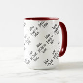 Zwart-wit : op maat mok (Voorkant rechts)