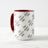 Zwart-wit : op maat mok (Voorkant links)