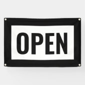 ZWART & WIT OPEN TEKEN  SPANDOEK (Horizontaal)