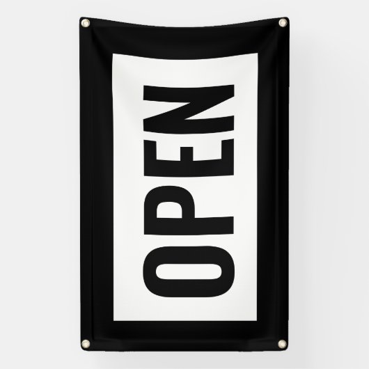 ZWART & WIT OPEN TEKEN SPANDOEK (Verticaal)