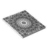 Zwart wit, openwerk, mandala notitieblok (Schuin)