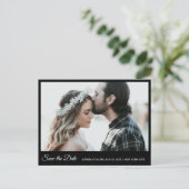 Zwart-wit opslaan Datum foto Briefkaart (Staand voorkant)