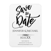 Zwart-wit opslaan Datum Magneet (Verticaal)