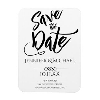 Zwart-wit opslaan Datum Magneet