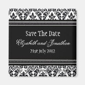 Zwart-wit opslaan Datum Magneet (Voorkant)