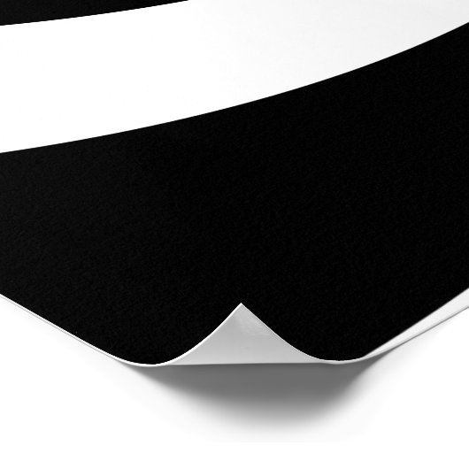 Zwart-wit optisch lichtpatroon poster (Hoek)