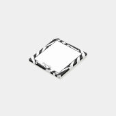 Zwart wit optisch ontwerp voor verlichting post-it® notes (Schuin)