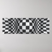 Zwart wit, optisch, optisch, lichtsignaal, afdruk/ poster (Voorkant)