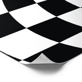 Zwart wit optisch, optisch, optisch, abstract afdr poster (Hoek)